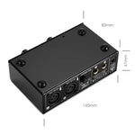 LINEPAUDIO A961 Amplificador de Microfone de 2 Canais Amplificador para Guitarra Elétrica e Baixo Elétrico, A961