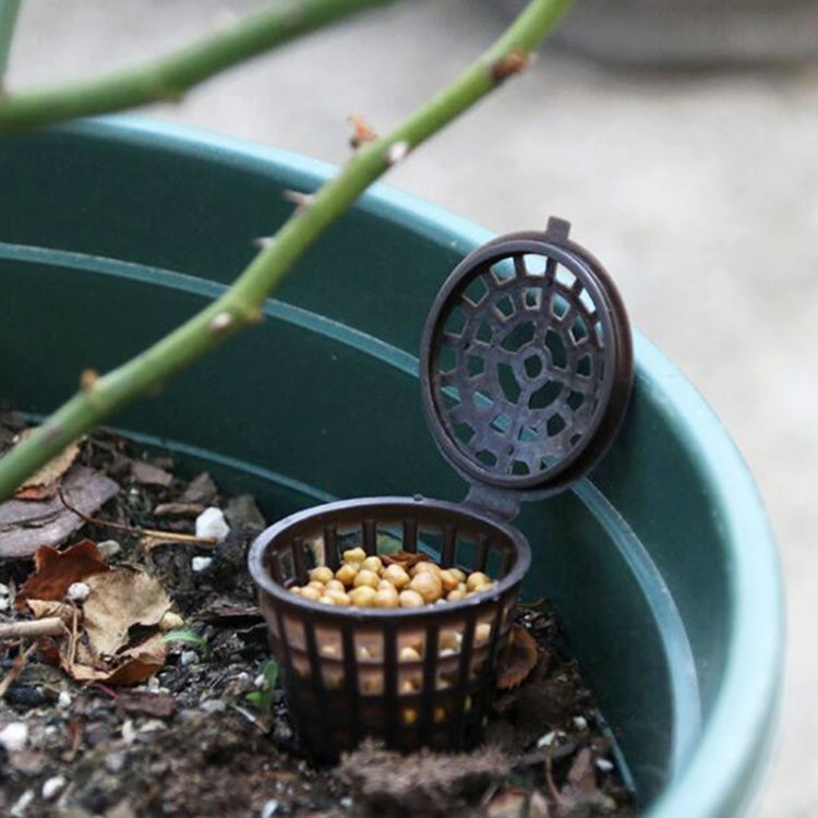 10 Peças de Ferramentas para Bonsai Produtos de Jardinagem Caixas de Fertilizante para Bonsai com Tampa, Tamanho Pequeno: 4 x 3cm