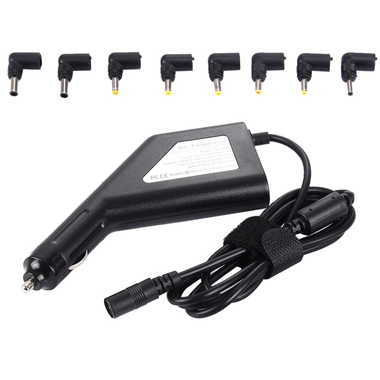 Carregador universal para portátil de 90W para automóvel com 8 adaptadores de energia e 1 porta USB para Samsung, Sony, Asus, Acer, IBM, HP, Lenovo, carregador para automóvel