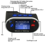 Leitor de Áudio MP3 Estéreo para Carro em Forma de Perna de Frango 630C, Kit Mãos Livres Bluetooth, Transmissor FM, 630C