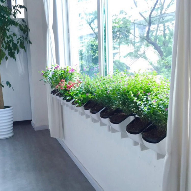 Parede de Plantas Vertical Interior e Exterior Varanda Vasos de Flores Montados na Parede Combinação Criativa de Vasos de Flores em Resina Plástica com Vaso Removível