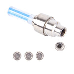 2 Peças de Lâmpada de Pneu de Roda com Bateria para Carro / Motociclo / Bicicleta