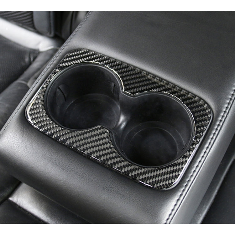 Car Water Cup Carbon Fiber Decorative Sticker for Jeep Grand Cherokee 2011-2018, Water Cup