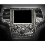 Car Central Control Navigation Carbon Fiber Decorative Sticker for Jeep Grand Cherokee 2011-2017, Central Control Navigation
