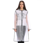 Poncho com Borda Conjunta em EVA, Design de Aba de Chapéu Transparente, Capas de Chuva Impermeáveis para Exterior, Tamanho: L, Adequado para Altura 150-170cm, Tamanho: L