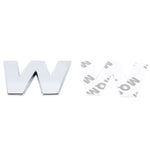 Car Vehicle Badge Emblem 3D English Letter Self-adhesive Sticker Decal, Size: 4.5*4.5*0.5cm, W, B, M, X, C, N, D, O, E, P, F, Q, G, R, H, S, I, T, A, J, U, Y, K, V, Z, L