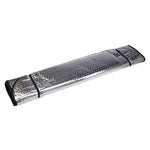 Cobertura de viseira para para-brisas de carro em folha de alumínio prateada, proteção solar, bloqueia o sol na janela frontal, proteção UV, tamanho: 130 x 60cm, 130 x 60cm
