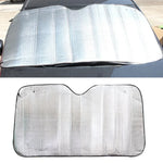 Protetor Solar para Para-brisas de Carro em Folha de Alumínio Prateada, Cobertura de Visor, Bloqueio para Janela Frontal, Proteção UV, Tamanho: 140 x 70cm, 140 x 70cm