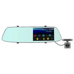 G705 Espelho Retrovisor com Ecrã Tátil LCD de 5 polegadas Gravador de Carro com Câmara Separada, Ângulo de Visão Largo de 170 Graus, Suporta Vídeo em Loop / Detecção de Movimento / Sensor G / Cartão TF, G705