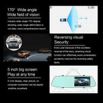 G705 Espelho Retrovisor com Ecrã Tátil LCD de 5 polegadas Gravador de Carro com Câmara Separada, Ângulo de Visão Largo de 170 Graus, Suporta Vídeo em Loop / Detecção de Movimento / Sensor G / Cartão TF, G705