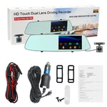G705 Espelho Retrovisor com Ecrã Tátil LCD de 5 polegadas Gravador de Carro com Câmara Separada, Ângulo de Visão Largo de 170 Graus, Suporta Vídeo em Loop / Detecção de Movimento / Sensor G / Cartão TF, G705