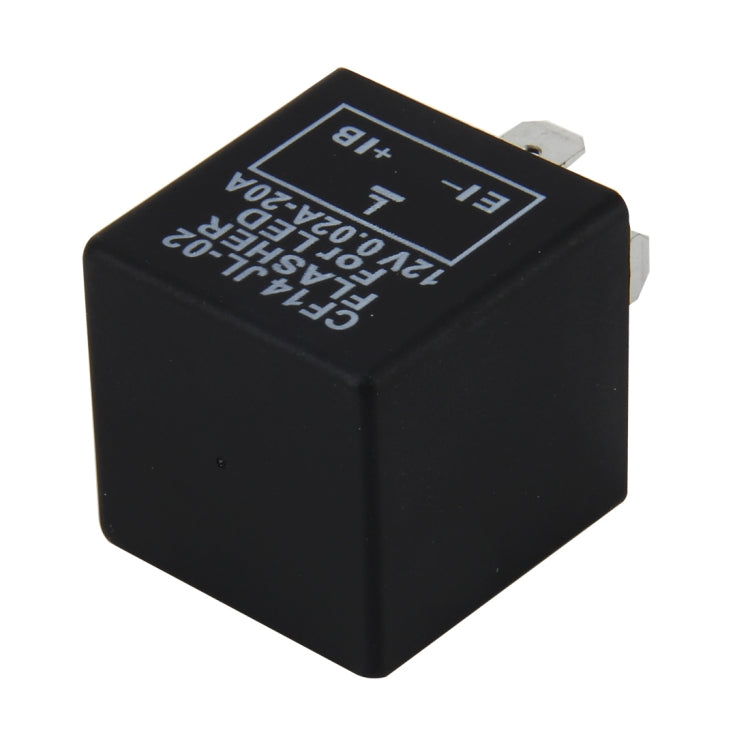 CF14 JL-02 Flasher for LED Auto Car-styling LED Turn Signal 3-Pin Car Flasher Relay Fix Hyper Flash General Lamp-LED Light Relay for European Cars, CF14  Not Adjustable Frequency