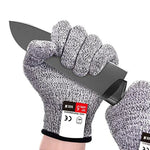 Par de Luvas de Jardinagem Resistentes a Cortes HPPE Grau Alimentar, Nível 5 de Resistência a Cortes e Desgaste, Luvas de Trabalho de Segurança, Tamanho: S, Comprimento: 20cm, Tamanho: S/Preto, Tamanho: S/Branco