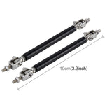 2 PCS Car Modification Large Surrounded By The Rod Telescopic Lever Front and Rear Bars Fixed Front Lip Back Shovel Adjustable Small Rod, Length: 10cm, Length: 10cm