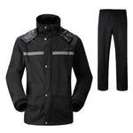 Calças de Chuva Divididas Reflectoras Duráveis para Motocicleta, Ciclismo e Bicicleta Elétrica, à Prova de Vento e Água para Adultos, Tamanho: M(Preto), Tamanho: M