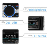 Carregador Duplo USB Universal para Carro 12V SWM-530 Receptor de Rádio MP3, Suporta FM e Bluetooth com Controlo Remoto, SWM-530