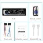 Carregador Duplo USB Universal para Carro 12V SWM-530 Receptor de Rádio MP3, Suporta FM e Bluetooth com Controlo Remoto, SWM-530