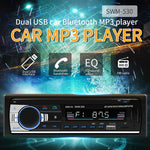 Carregador Duplo USB Universal para Carro 12V SWM-530 Receptor de Rádio MP3, Suporta FM e Bluetooth com Controlo Remoto, SWM-530