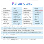 Receptor de Rádio Universal para Carro MP5 Player 4,1 polegadas 7805, Suporta FM & Bluetooth & Cartão TF com Controlo Remoto, 7805