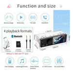 Receptor de Rádio Universal para Carro MP5 Player 4,1 polegadas 7805, Suporta FM & Bluetooth & Cartão TF com Controlo Remoto, 7805
