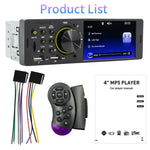 Receptor de Rádio Universal para Carro MP5 Player 4,1 polegadas 7805, Suporta FM & Bluetooth & Cartão TF com Controlo Remoto, 7805