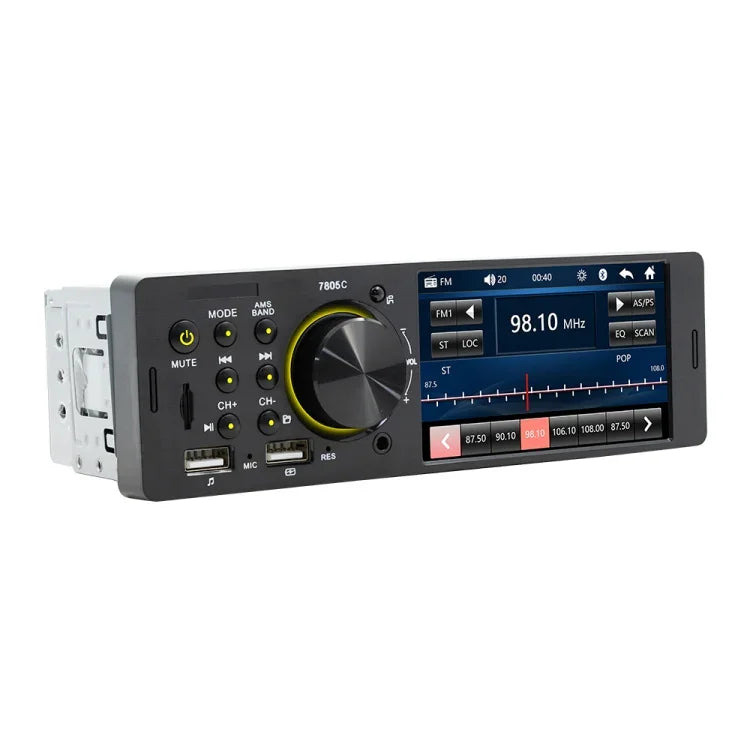 Receptor de Rádio Universal para Carro MP5 Player com Ecrã Tátil 4,1 polegadas SWM-7805C, Suporta FM & Bluetooth & Cartão TF com Controlo Remoto, SWM-7805C