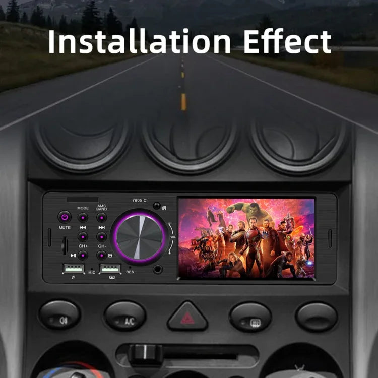 Receptor de Rádio Universal para Carro MP5 Player com Ecrã Tátil 4,1 polegadas SWM-7805C, Suporta FM & Bluetooth & Cartão TF com Controlo Remoto, SWM-7805C