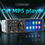 Receptor de Rádio Universal para Carro MP5 Player com Ecrã Tátil 4,1 polegadas SWM-7805C, Suporta FM & Bluetooth & Cartão TF com Controlo Remoto, SWM-7805C