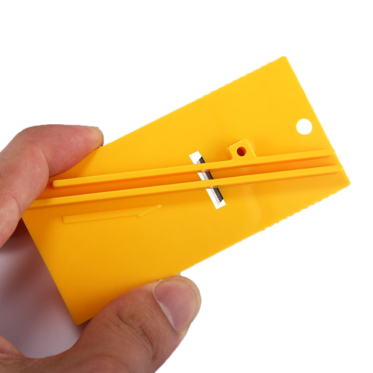 Car Vehicle Fiber Vinyl Film Sticker Wrap Safety Cutter Cutting Styling Wrap Tool(Yellow), Film Cutter(Yellow)
