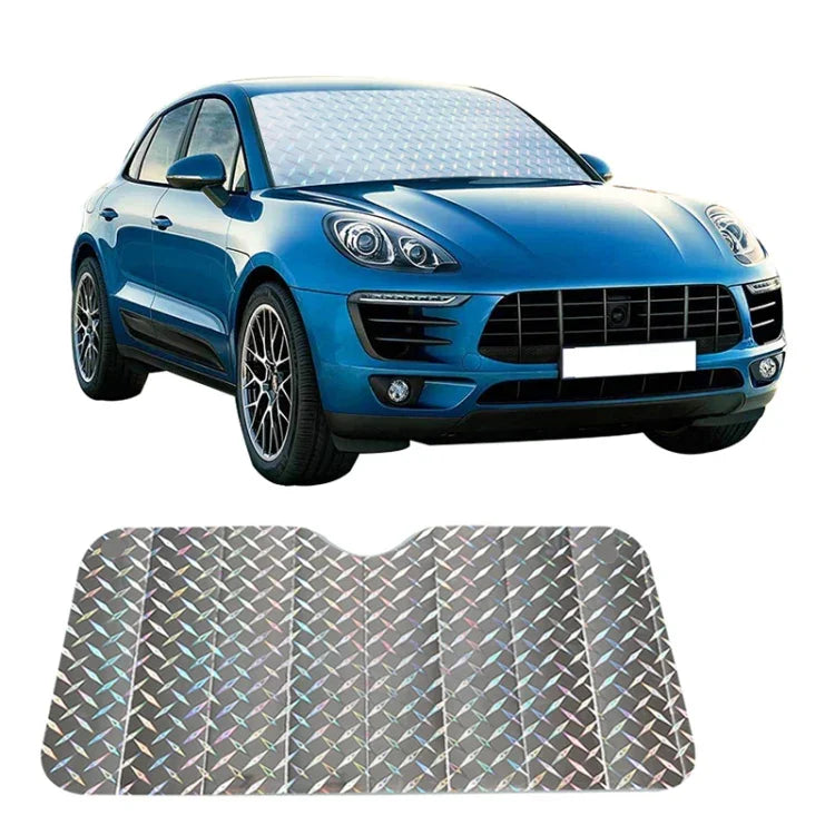 Cobertura de viseira para para-brisas de carro SUV, proteção solar, bloqueia o sol na janela frontal, proteção UV, tamanho: 140 x 75cm, 140*75cm