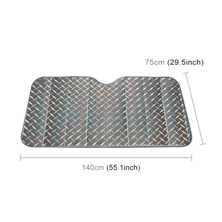 Cobertura de viseira para para-brisas de carro SUV, proteção solar, bloqueia o sol na janela frontal, proteção UV, tamanho: 140 x 75cm, 140*75cm