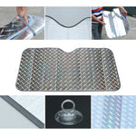 Cobertura de viseira para para-brisas de carro SUV, proteção solar, bloqueia o sol na janela frontal, proteção UV, tamanho: 140 x 75cm, 140*75cm