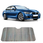 Protetor Solar para Para-Brisas de Carro com Três Compartimentos, Cobertura de Visor para Janela Frontal, Proteção UV, Tamanho: 140 x 70cm, 140*70cm