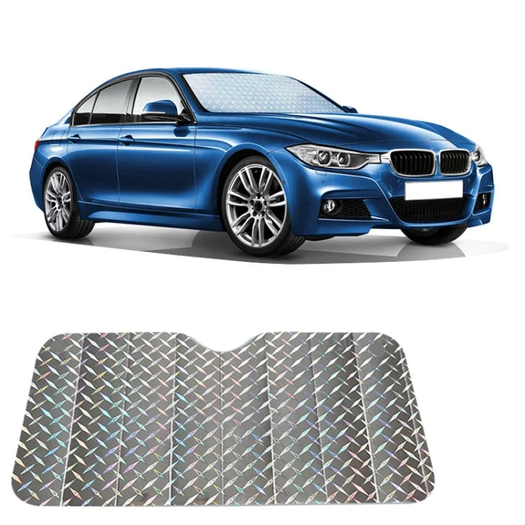 Protetor Solar para Para-Brisas de Carro com Três Compartimentos, Cobertura de Visor para Janela Frontal, Proteção UV, Tamanho: 140 x 70cm, 140*70cm