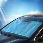 Protetor Solar para Para-Brisas de Carro com Três Compartimentos, Cobertura de Visor para Janela Frontal, Proteção UV, Tamanho: 140 x 70cm, 140*70cm