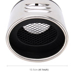 Universal Car Styling Stainless Steel Straight Bolt-on Exhaust Tail Muffler Tip Pipe with Mesh