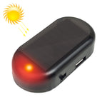 LQ-S10 Car Solar Power Simulated Dummy Alarm Warning Anti-Theft LED Flashing Security Light Fake Lamp, LQ-S10 Blue Light, LQ-S10 (Red Light)