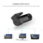 Mini Câmara de Tablier de Carro WiFi Monitor Gravador de Vídeo Full HD Dashcam Detecção de Movimento, Suporta Cartão TF & Android & IOS, K602