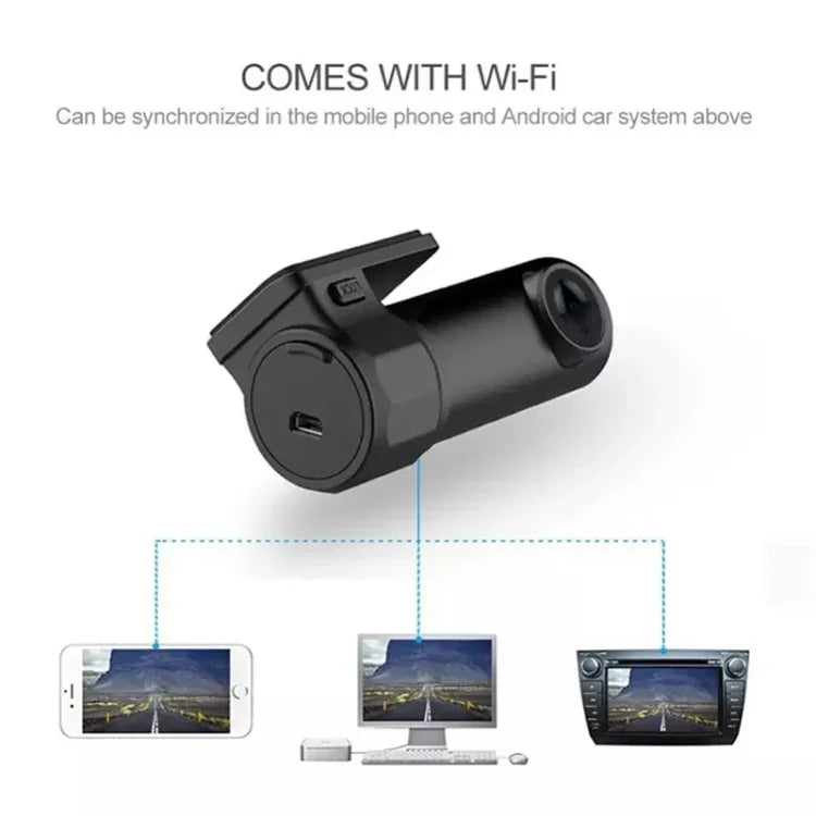 Mini Câmara de Tablier de Carro WiFi Monitor Gravador de Vídeo Full HD Dashcam Detecção de Movimento, Suporta Cartão TF & Android & IOS, K602