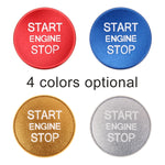 Car Engine Start Key Push Button Cover Trim Aluminum Alloy Sticker Decoration for Audi, For Audi