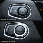 Car Engine Start Key Push Button Ring Trim Aluminum Alloy Sticker Decoration for BMW, For BMW (Engine Start), For BMW (Start Key), For BMW with Diamonds