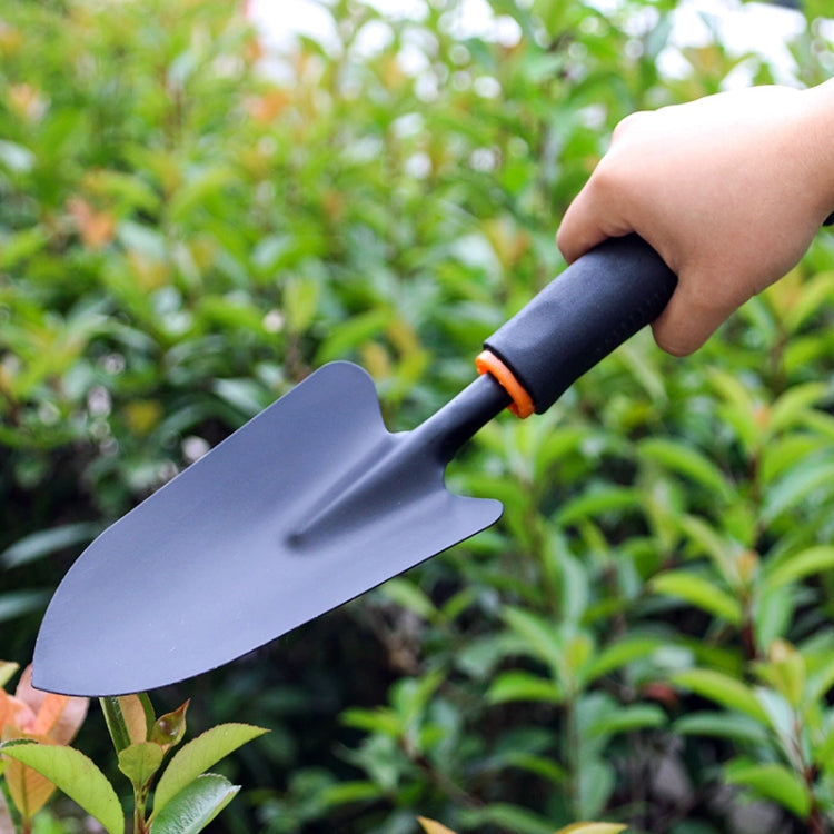 Ferramenta de Jardinagem Pá de Ferro com Cabo Longo de Plástico para Plantar e Escavar, Pá