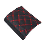 3 PCS Car Hand Brake Cover Shift Knob Gear Stick Cushion Sets Rear View Mirror Sets Cover Car Accessory Interior Decoration Pad, 3 PCS Red, 3 PCS White