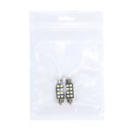 2 PCS 3W 200 LM 6000K 36MM 8 SMD-2835 LEDs Bicuspid Port Decoding Car Dome Lamp LED Reading Light, DC 12V, 36MM