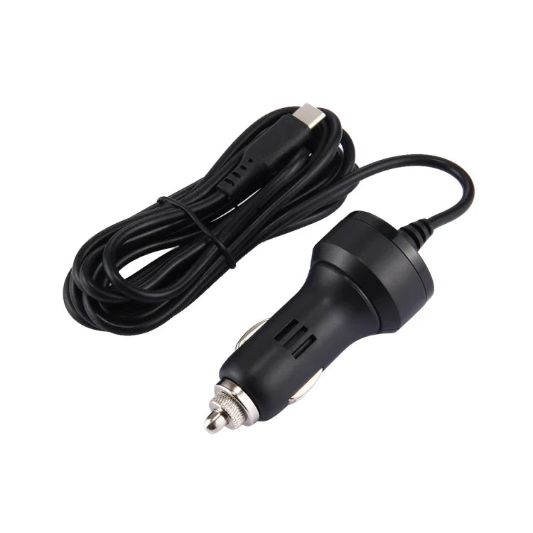 Para Nintendo Switch Carregador de Viagem USB-C / Tipo-C 2.4A para Carro, Comprimento do Cabo: 2m (Preto), Adaptador de Carregador para Carro