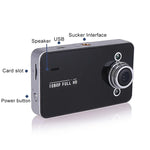 K6000 DVR de Carro com Vídeo Full HD 720P, Ângulo Largo de 90 Graus, Ecrã de 2,3 polegadas, Suporta Cartão TF (Máx. 32GB) / Detecção de Movimento, com 2 Luzes de Preenchimento para Visão Noturna, K6000