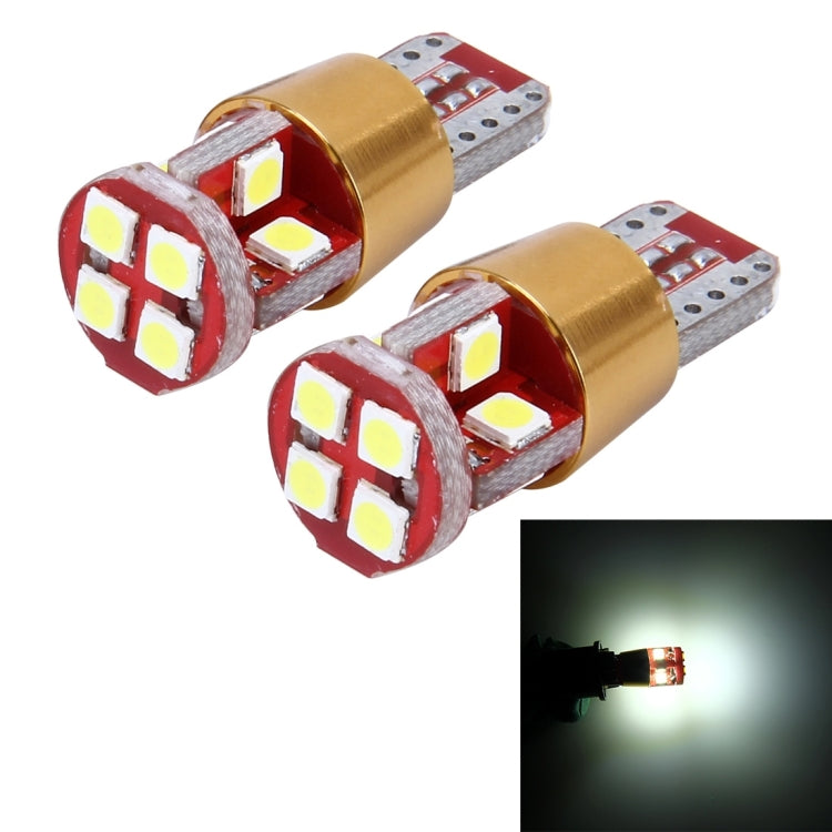 2 Unidades Luz de Sinalização Automóvel T10 3W Corrente Constante com 12 Lâmpadas SMD-3030, DC 9-18V, 12 Lâmpadas SMD-3030