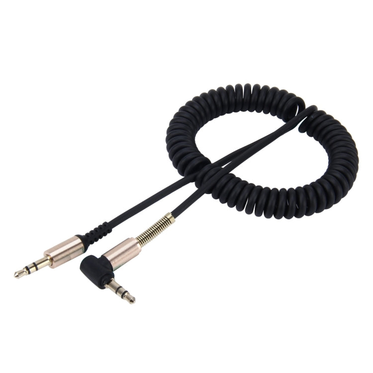 Cabo áudio AUX retrátil em espiral com ficha macho de 3,5mm e 3 polos, comprimento: 1,5m, comprimento: 1,5m (Preto), comprimento: 1,5m (Vermelho)