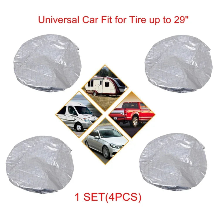 4 CAPAS para Pneus de Carro, Adequadas para Pneus até 29 polegadas, 29 polegadas
