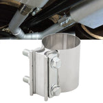 3 inch Car Turbo Exhaust Downpipe Stainless Steel Lap Joint Band Clamp, 3 inch